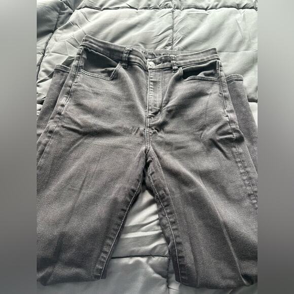 American Eagle black slash next level stretch super curvy high rise jeggings - Picture 3 of 6